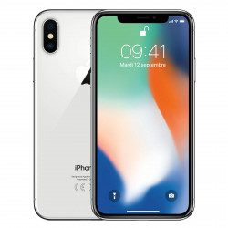 APPLE iPhone X Argent - 64 Go