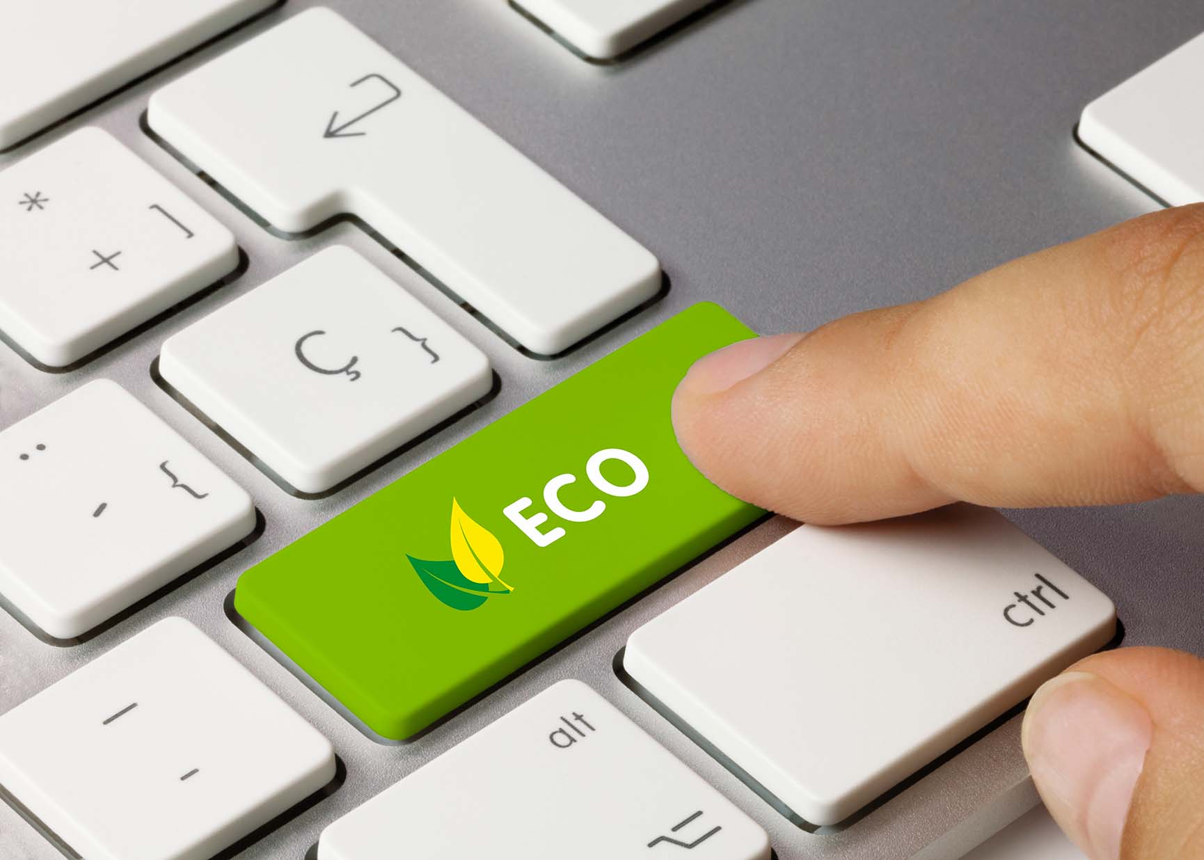clavier d'ordinateur avec une touche "éco"